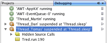 debugging start suspend